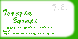 terezia barati business card